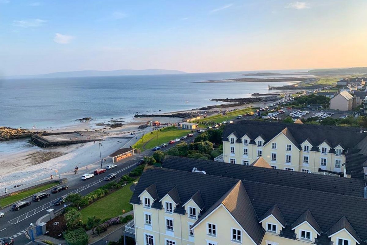 The Salthill Promenade pictured alongside the Galway Bay hotel in Salthill, Galway city